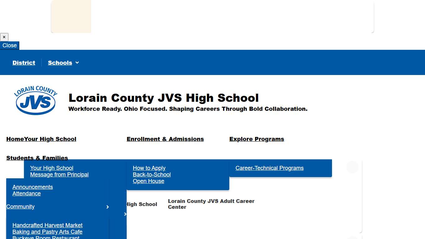 Lorain County JVS High School - Transcripts & LCJVS Career Tech Certifications